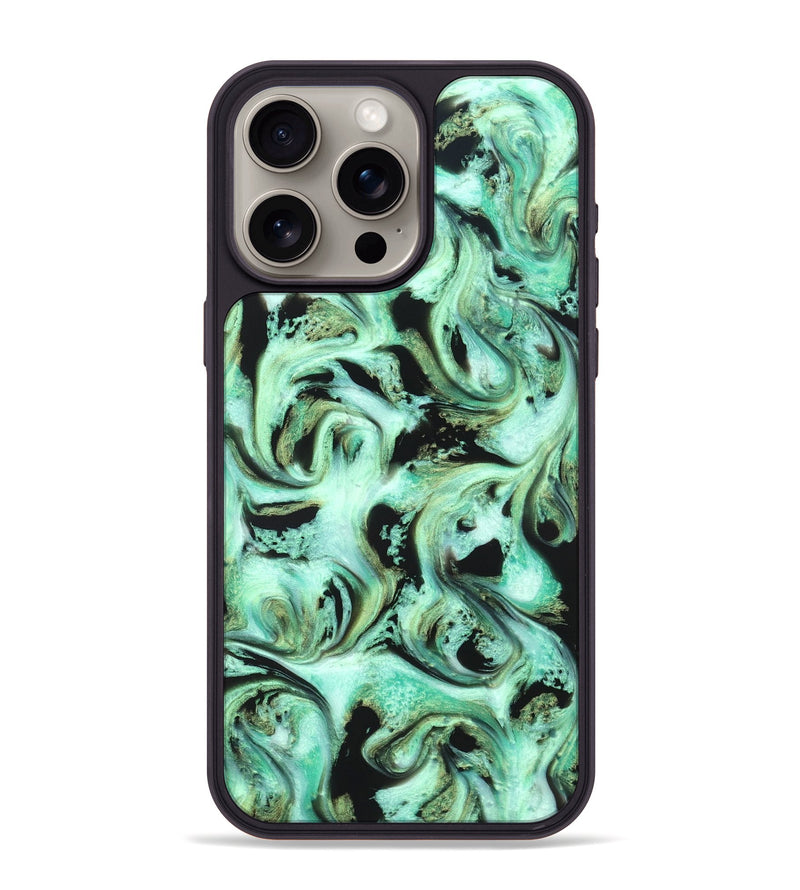 iPhone 15 Pro Max ResinArt Phone Case - Levar (Green, 821217)