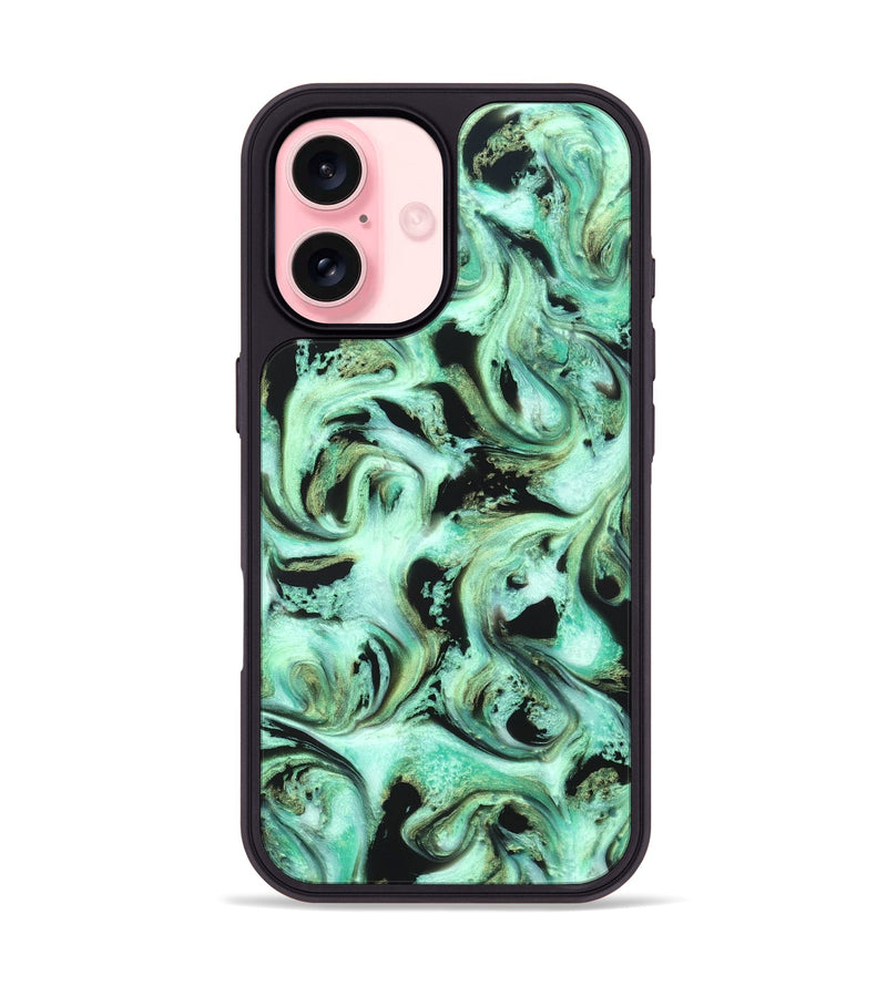 iPhone 16 ResinArt Phone Case - Levar (Green, 821217)