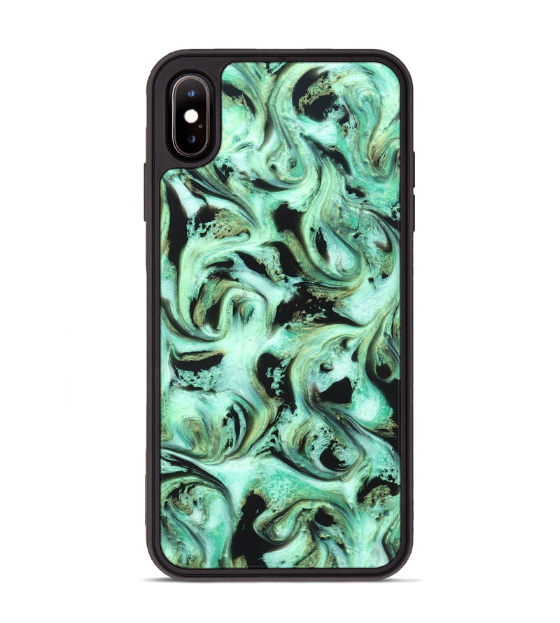 iPhone Xs Max ResinArt Phone Case - Levar (Green, 821217)