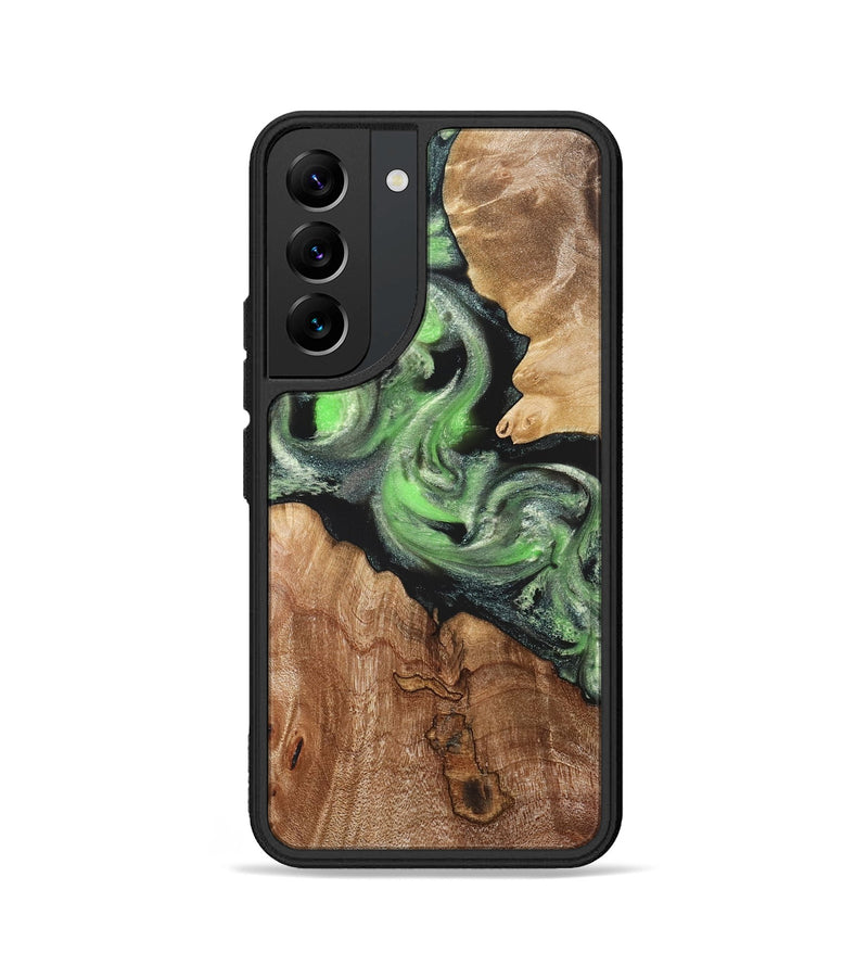 Galaxy S22 Wood Phone Case - Evelin (Green, 821218)