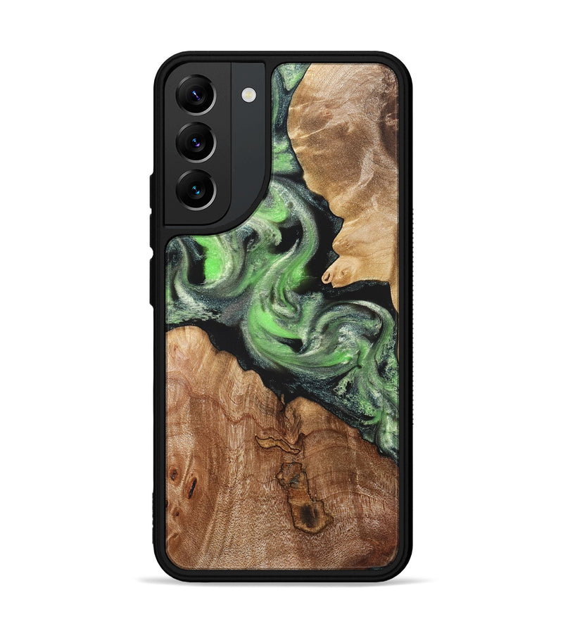 Galaxy S22 Plus Wood Phone Case - Evelin (Green, 821218)