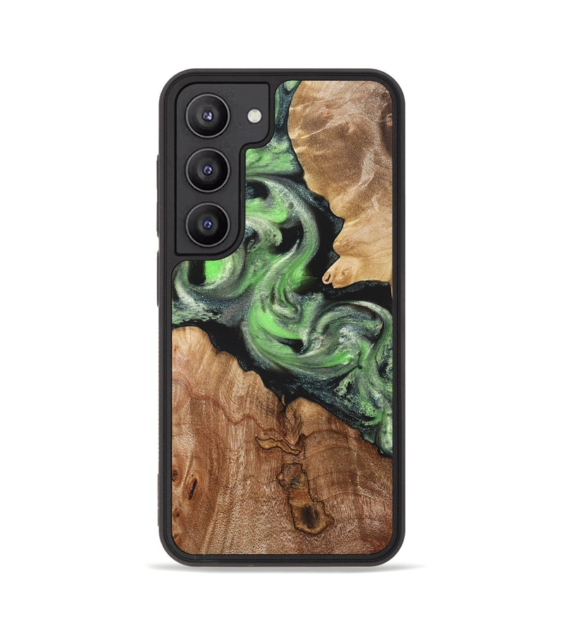 Galaxy S23 Wood Phone Case - Evelin (Green, 821218)