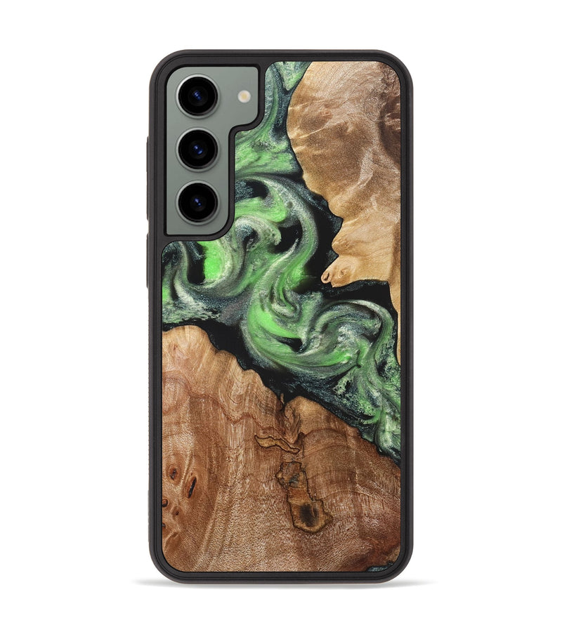 Galaxy S23 Plus Wood Phone Case - Evelin (Green, 821218)