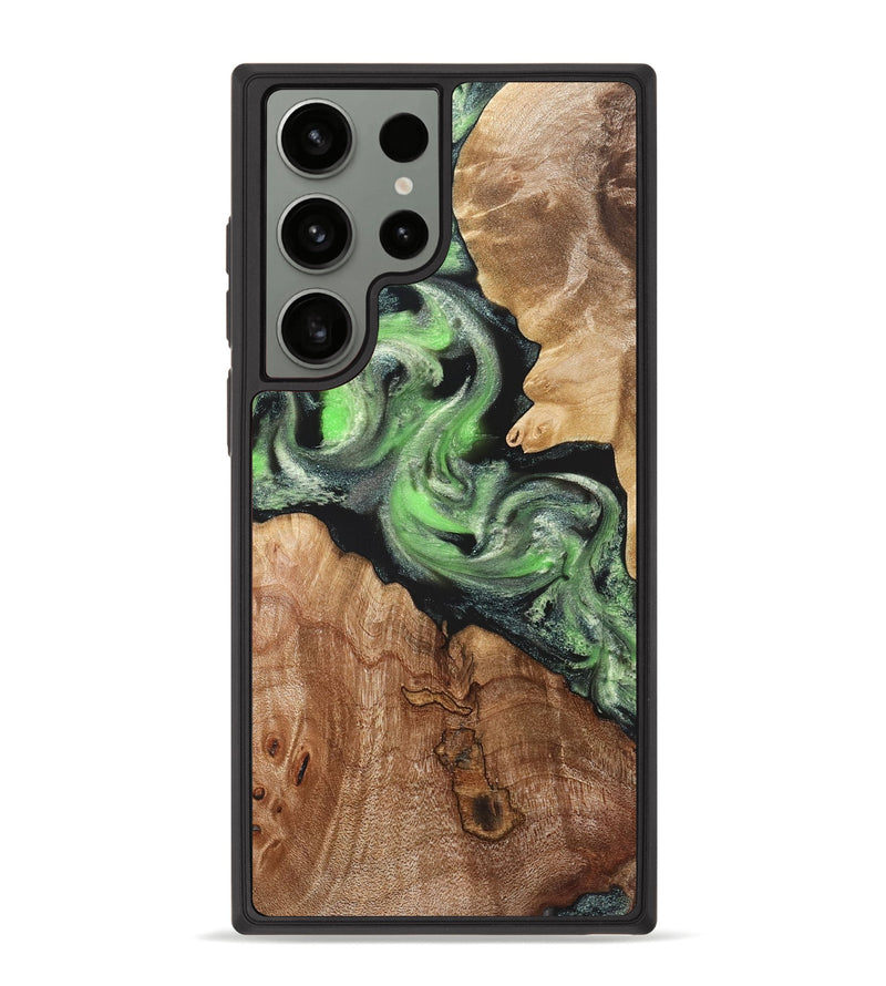 Galaxy S23 Ultra Wood Phone Case - Evelin (Green, 821218)