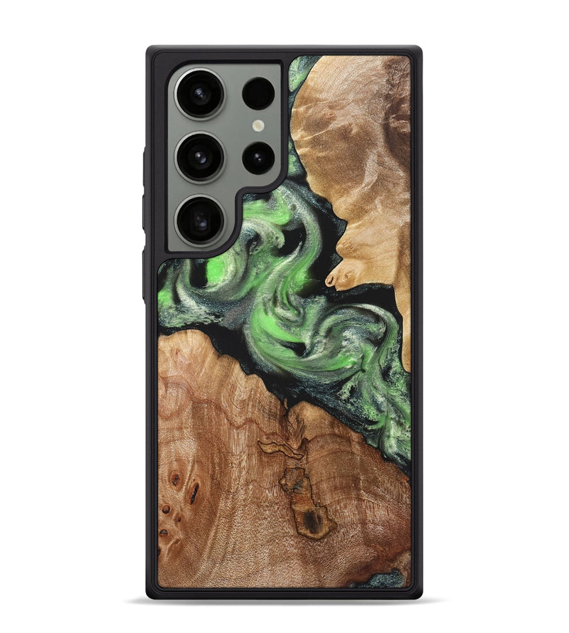 Galaxy S24 Ultra Wood Phone Case - Evelin (Green, 821218)