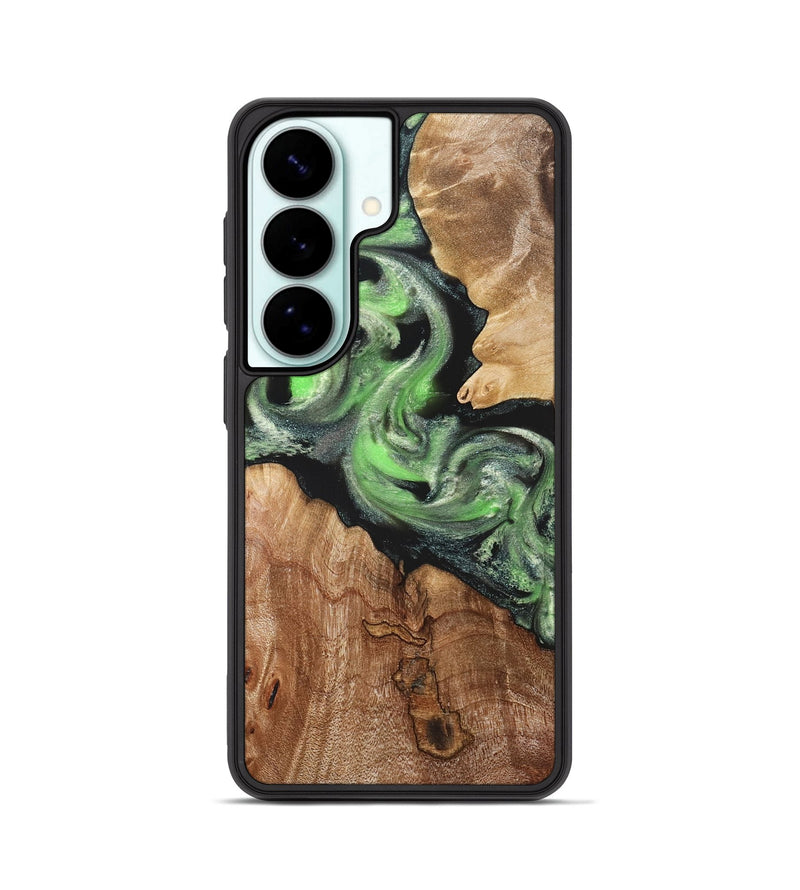 Galaxy S26 Wood Phone Case - Evelin (Green, 821218)