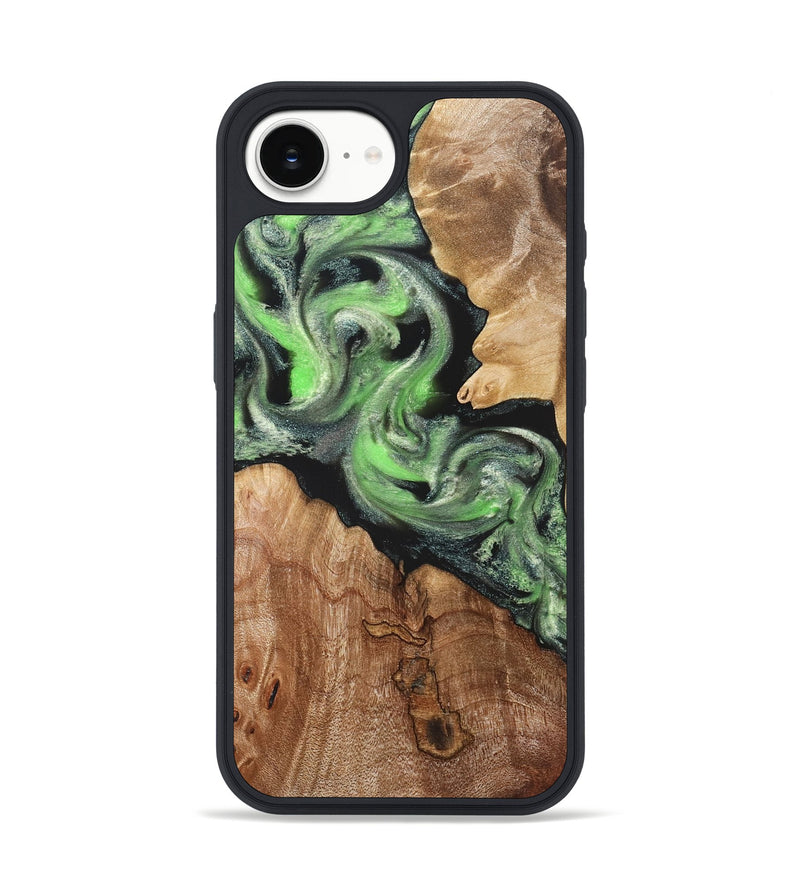 iPhone 16e Wood Phone Case - Evelin (Green, 821218)
