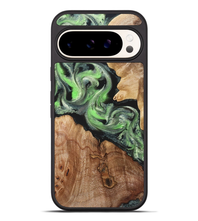 Pixel 9 Pro XL Wood Phone Case - Evelin (Green, 821218)