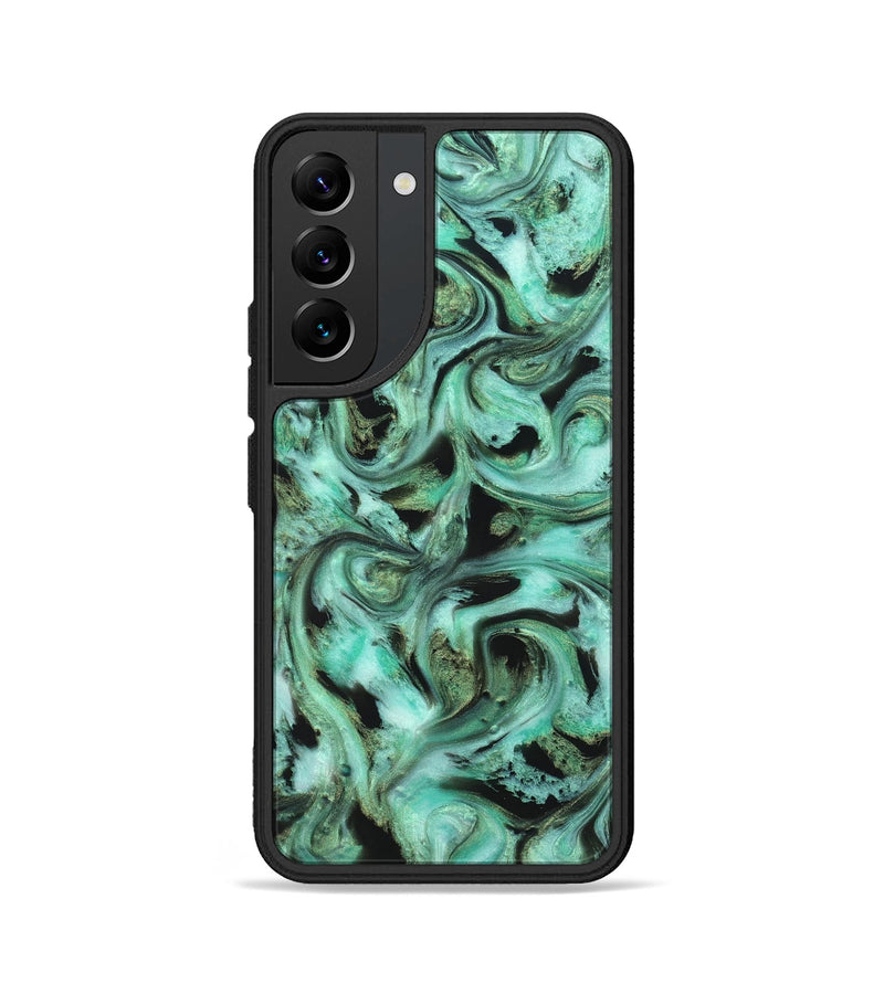 Galaxy S22 ResinArt Phone Case - Barbra (Green, 821221)