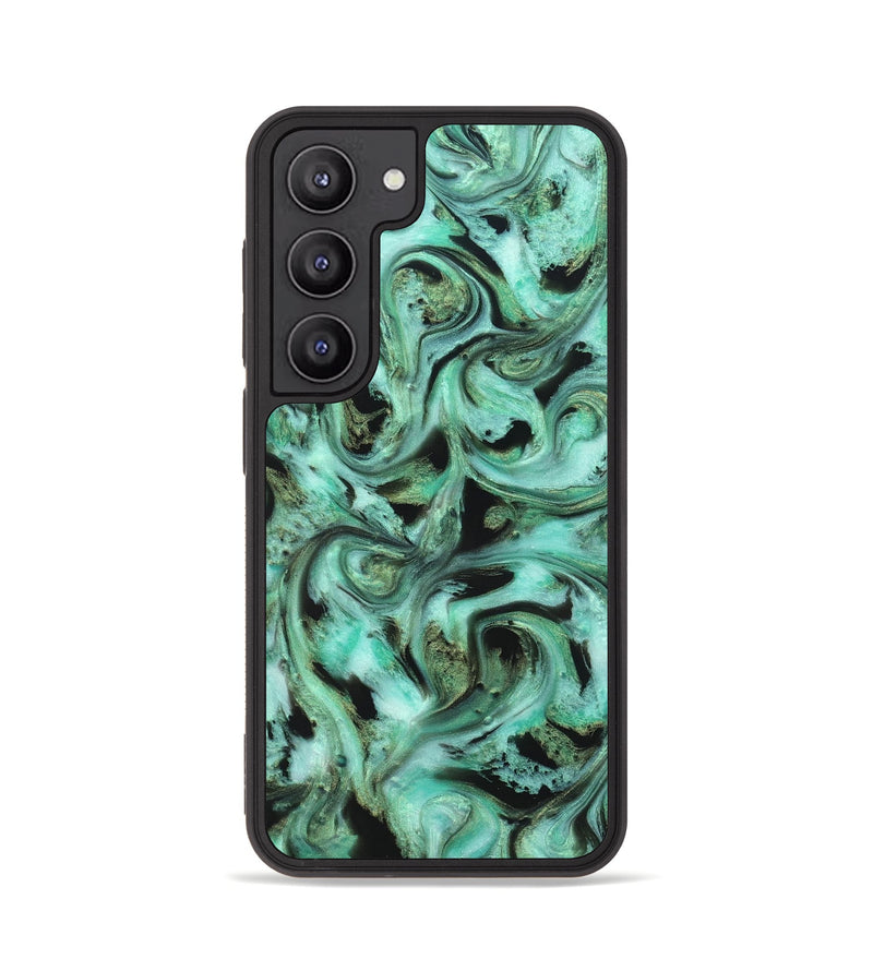 Galaxy S23 ResinArt Phone Case - Barbra (Green, 821221)