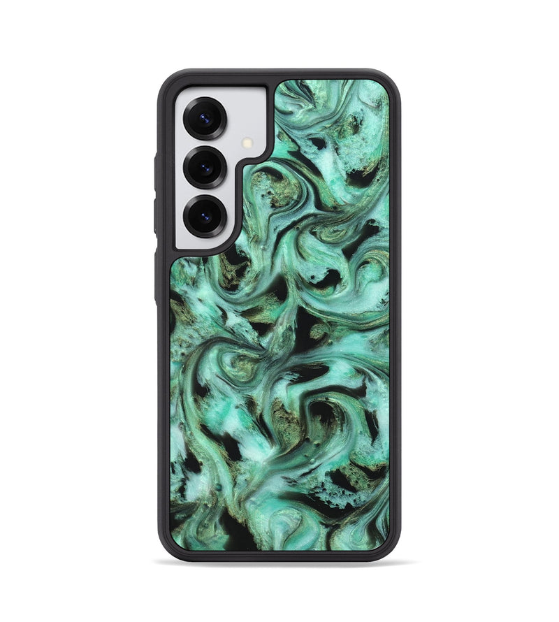 Galaxy S25 ResinArt Phone Case - Barbra (Green, 821221)