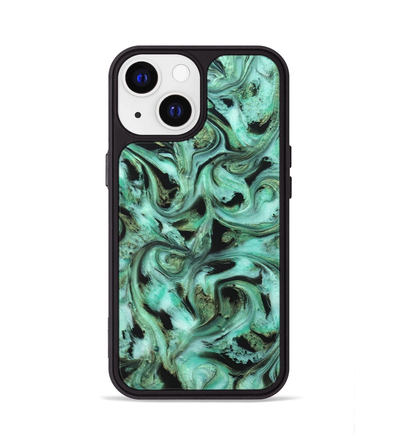 iPhone 13 ResinArt Phone Case - Barbra (Green, 821221)