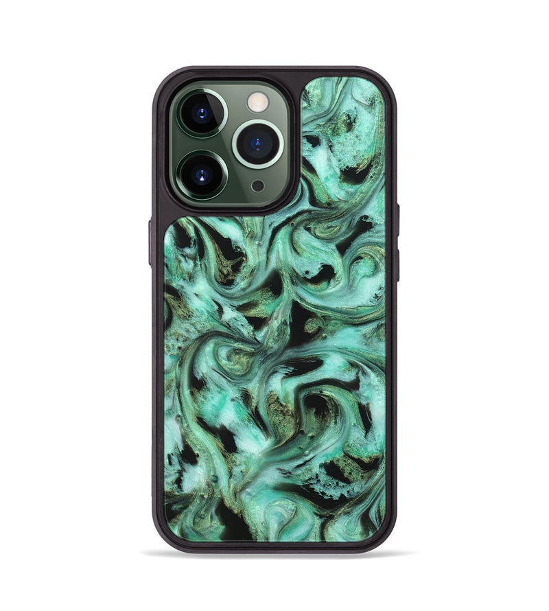 iPhone 13 Pro ResinArt Phone Case - Barbra (Green, 821221)