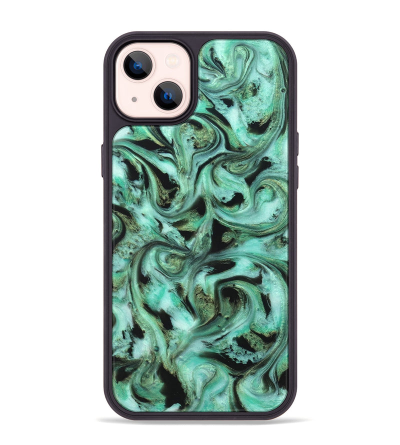 iPhone 14 Plus ResinArt Phone Case - Barbra (Green, 821221)