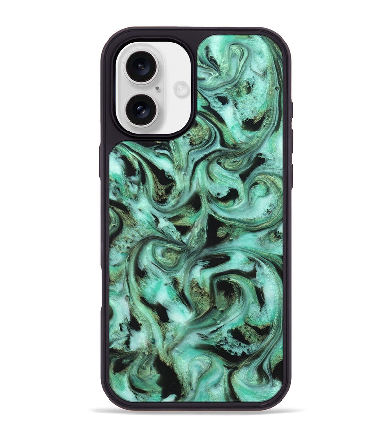 iPhone 16 Plus ResinArt Phone Case - Barbra (Green, 821221)