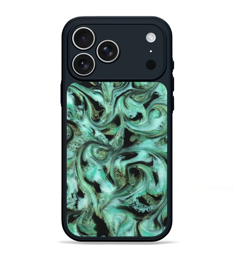 iPhone 17 Pro Max ResinArt Phone Case - Barbra (Green, 821221)