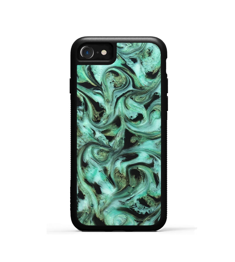 iPhone SE ResinArt Phone Case - Barbra (Green, 821221)