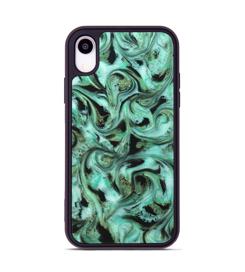 iPhone Xr ResinArt Phone Case - Barbra (Green, 821221)