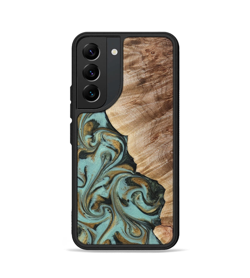Galaxy S22 Wood Phone Case - Daren (Green, 821223)