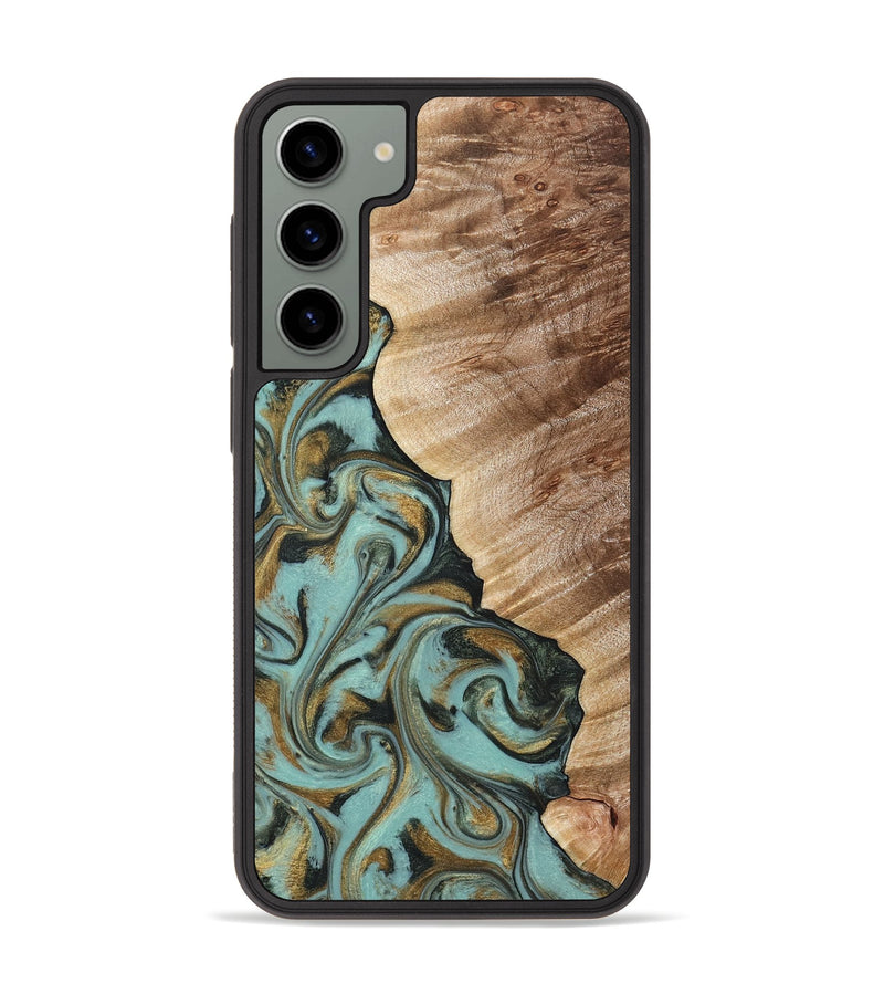 Galaxy S23 Plus Wood Phone Case - Daren (Green, 821223)