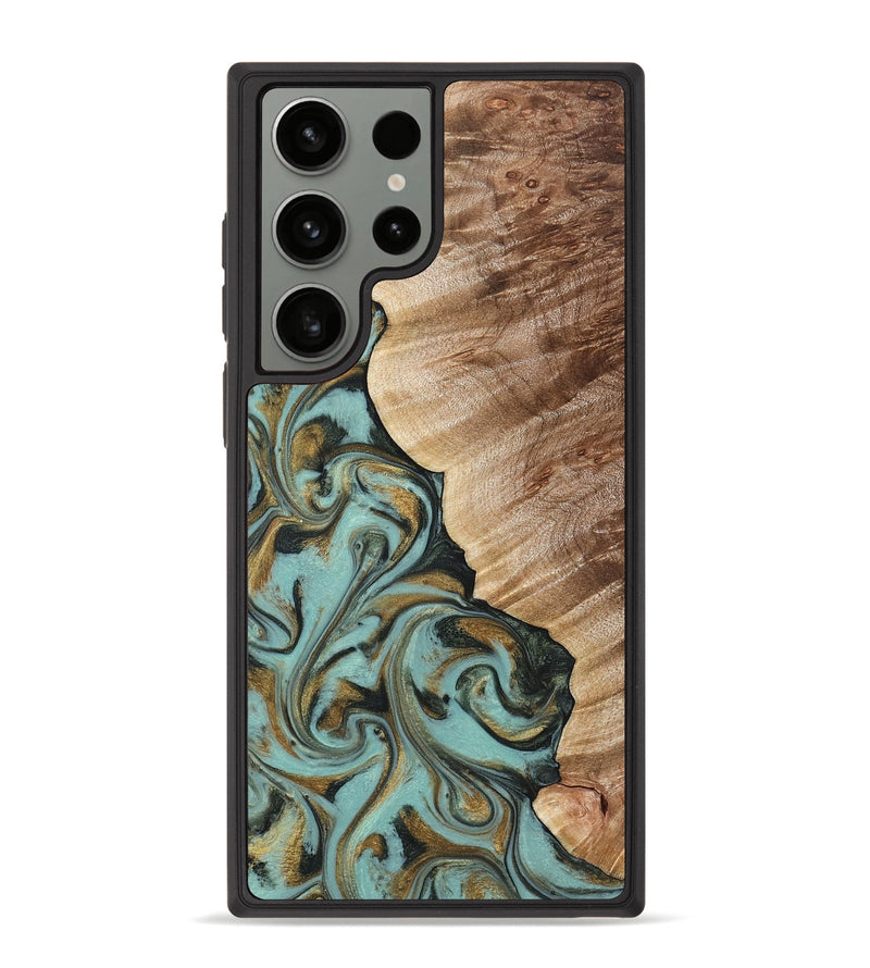 Galaxy S23 Ultra Wood Phone Case - Daren (Green, 821223)