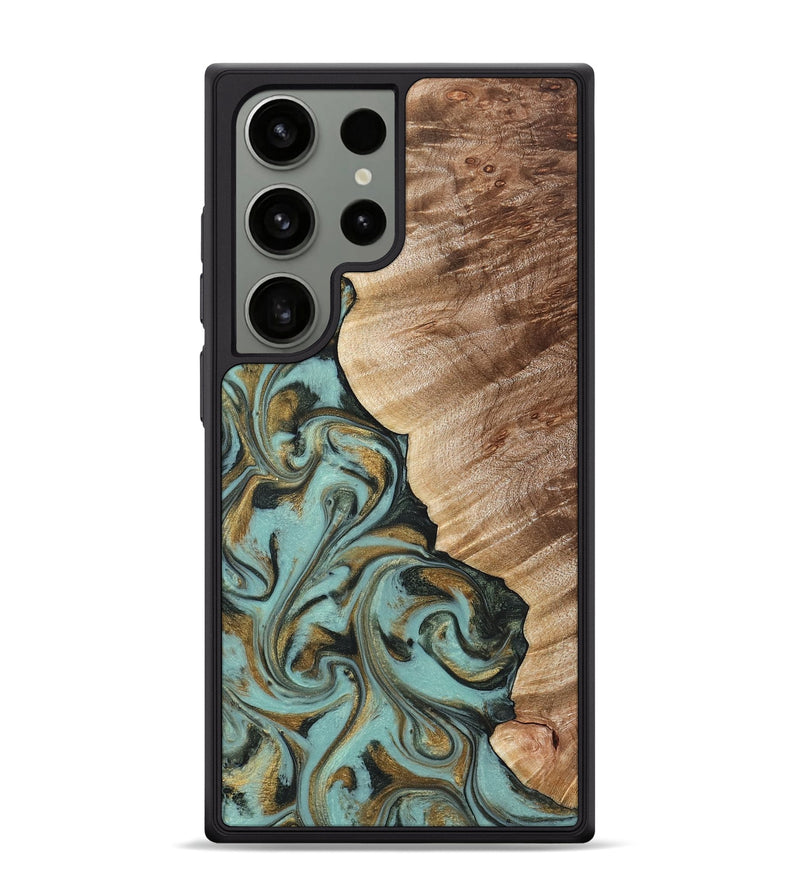 Galaxy S24 Ultra Wood Phone Case - Daren (Green, 821223)