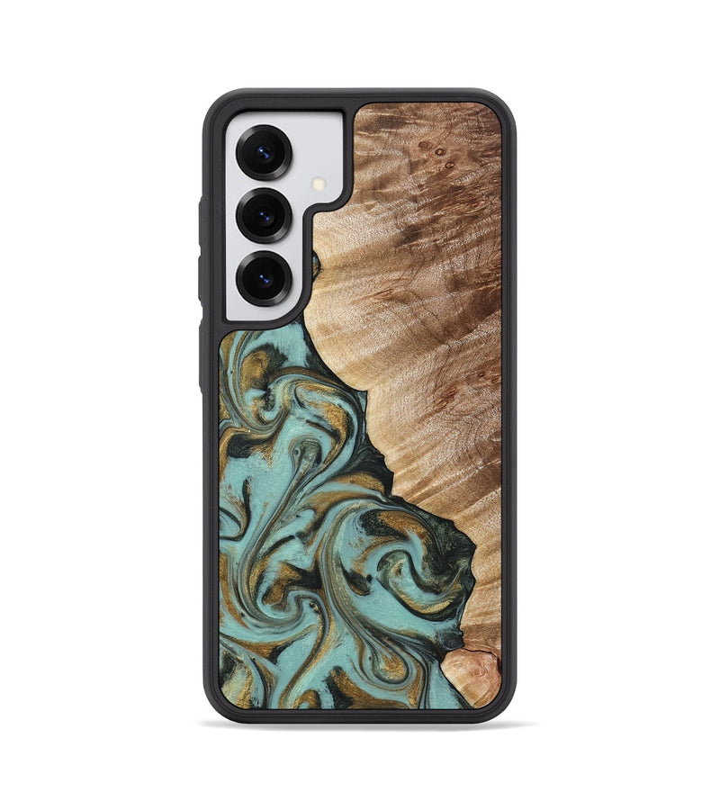 Galaxy S25 Wood Phone Case - Daren (Green, 821223)