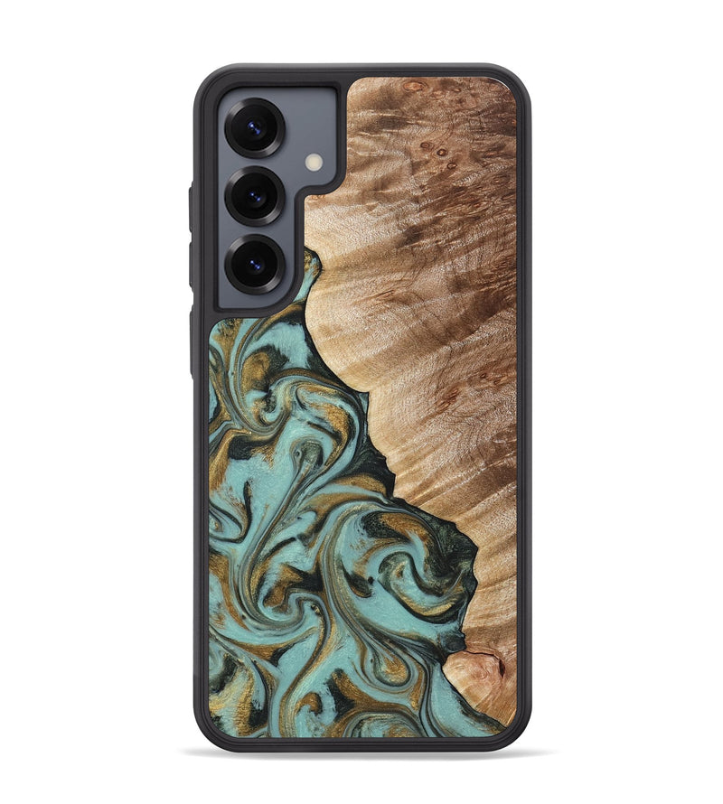 Galaxy S25 Plus Wood Phone Case - Daren (Green, 821223)