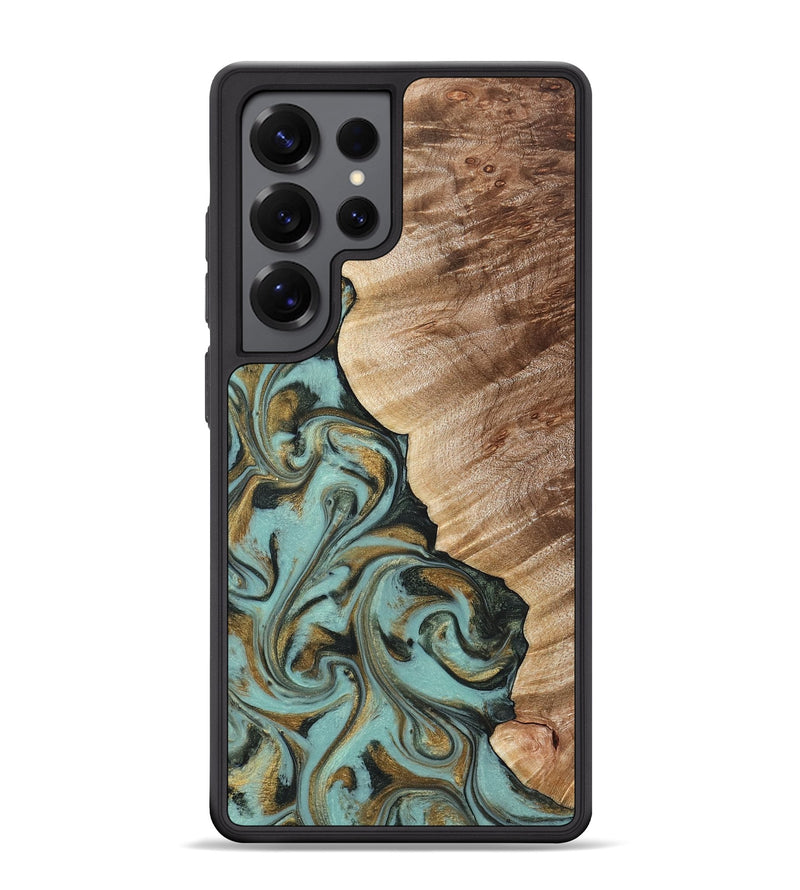 Galaxy S25 Ultra Wood Phone Case - Daren (Green, 821223)