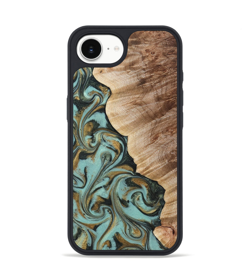 iPhone 17e Wood Phone Case - Daren (Green, 821223)