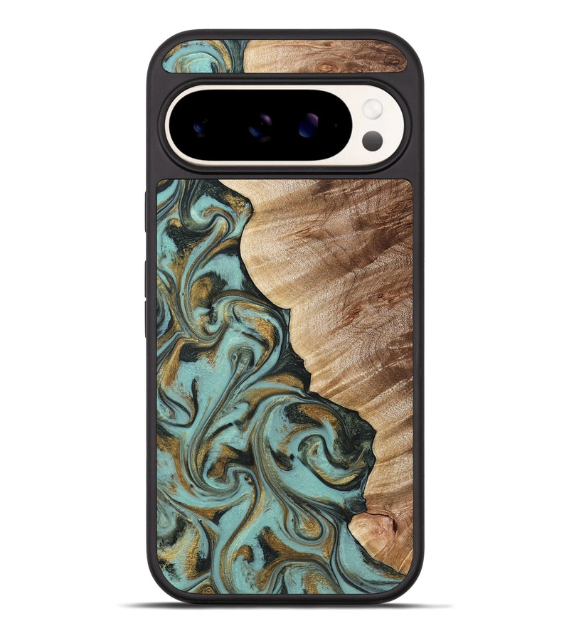 Pixel 9 Pro XL Wood Phone Case - Daren (Green, 821223)