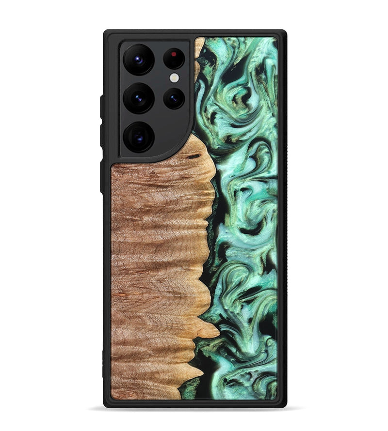 Galaxy S22 Ultra Wood Phone Case - Mont (Green, 821226)