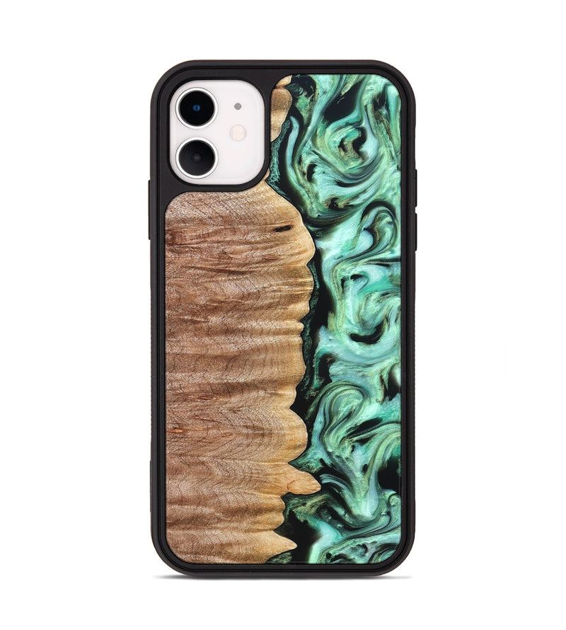 iPhone 11 Wood Phone Case - Mont (Green, 821226)