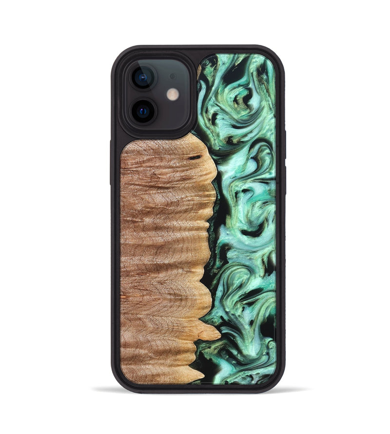 iPhone 12 Wood Phone Case - Mont (Green, 821226)