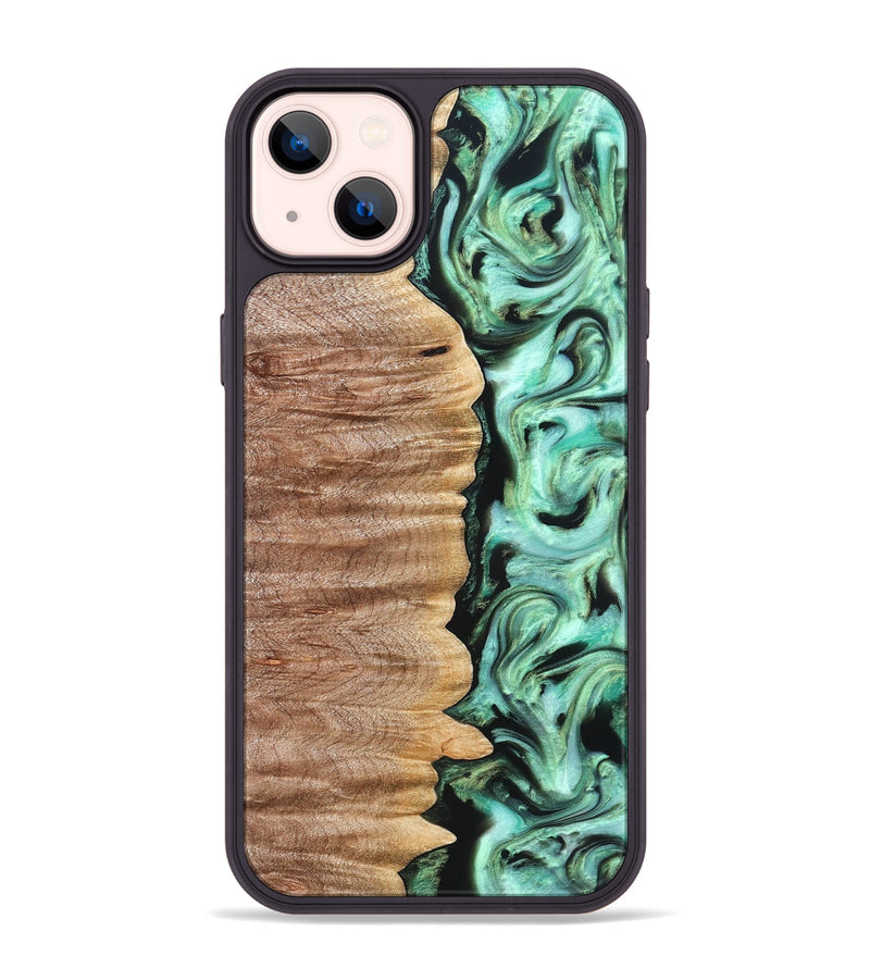 iPhone 14 Plus Wood Phone Case - Mont (Green, 821226)