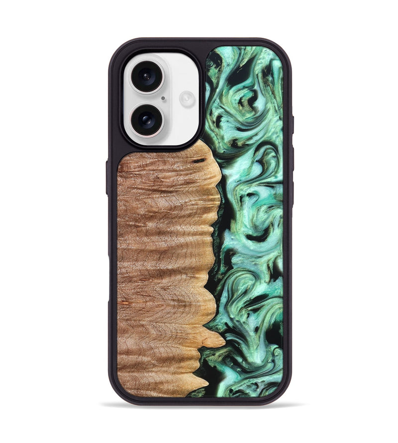 iPhone 17 Wood Phone Case - Mont (Green, 821226)