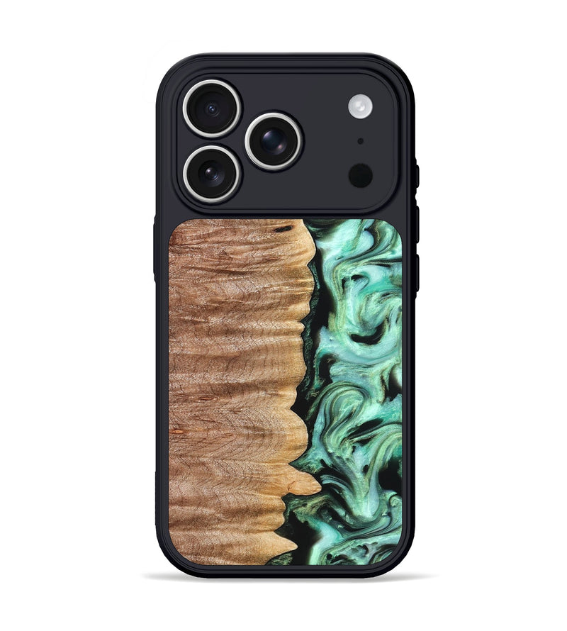 iPhone 17 Pro Wood Phone Case - Mont (Green, 821226)