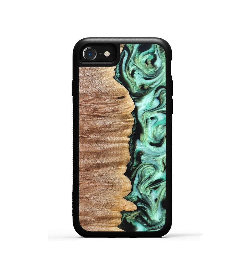 iPhone SE Wood Phone Case - Mont (Green, 821226)