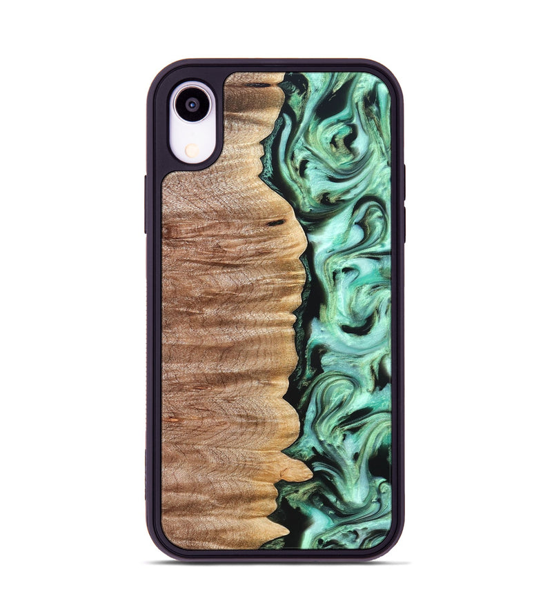 iPhone Xr Wood Phone Case - Mont (Green, 821226)