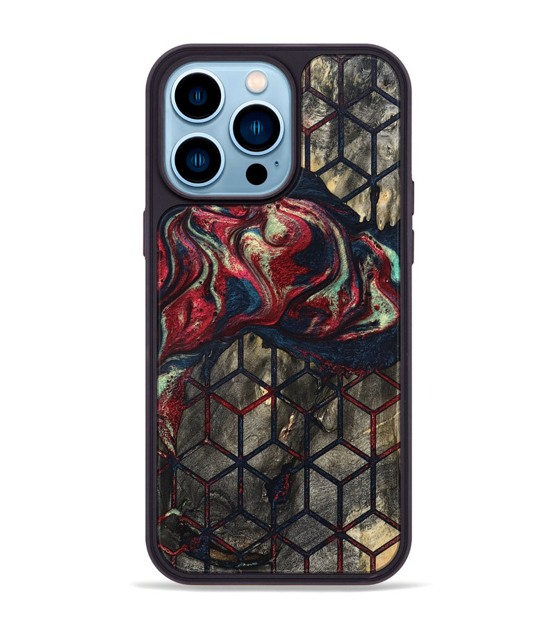iPhone 14 Pro Max Wood Phone Case - Elvira (Pattern, 821229)