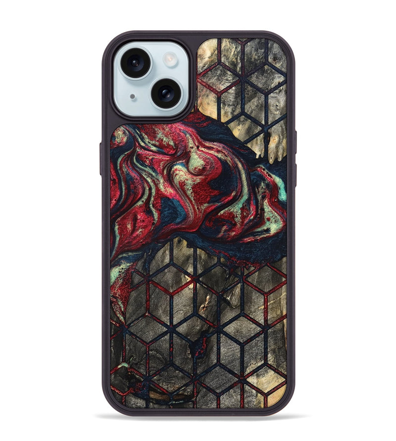 iPhone 15 Plus Wood Phone Case - Elvira (Pattern, 821229)