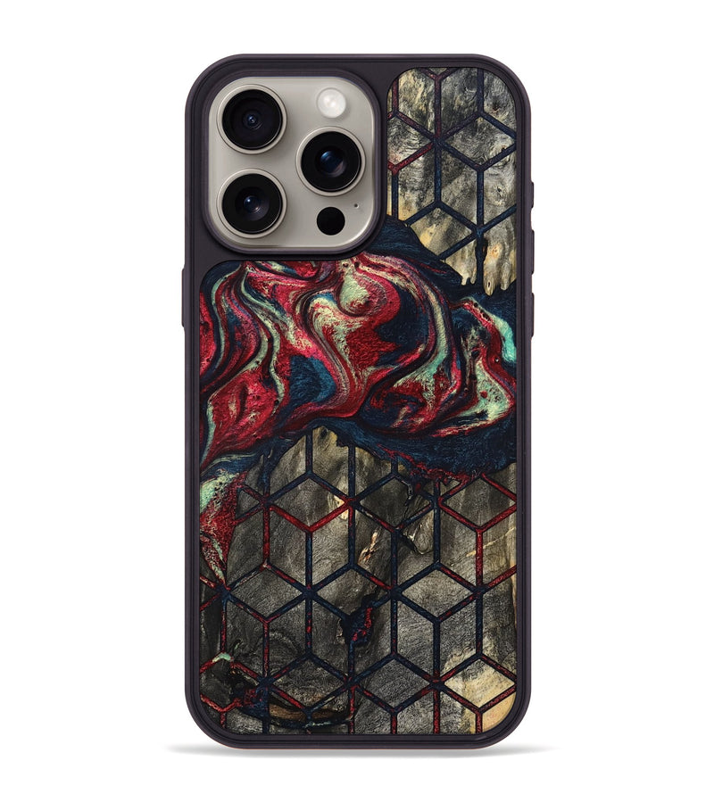 iPhone 15 Pro Max Wood Phone Case - Elvira (Pattern, 821229)