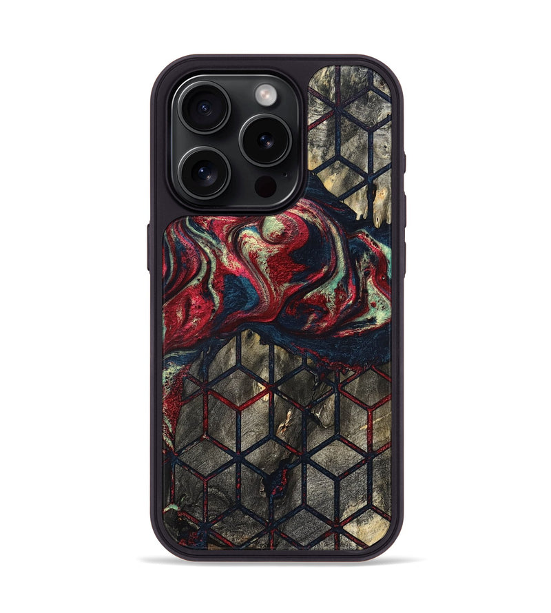 iPhone 15 Pro Wood Phone Case - Elvira (Pattern, 821229)