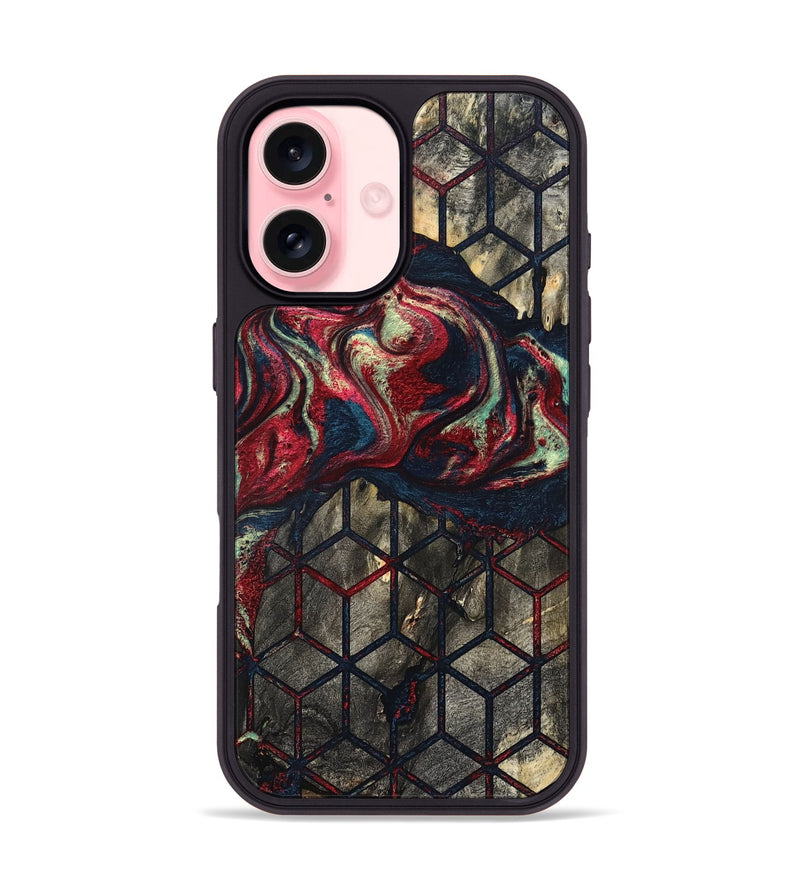 iPhone 16 Wood Phone Case - Elvira (Pattern, 821229)