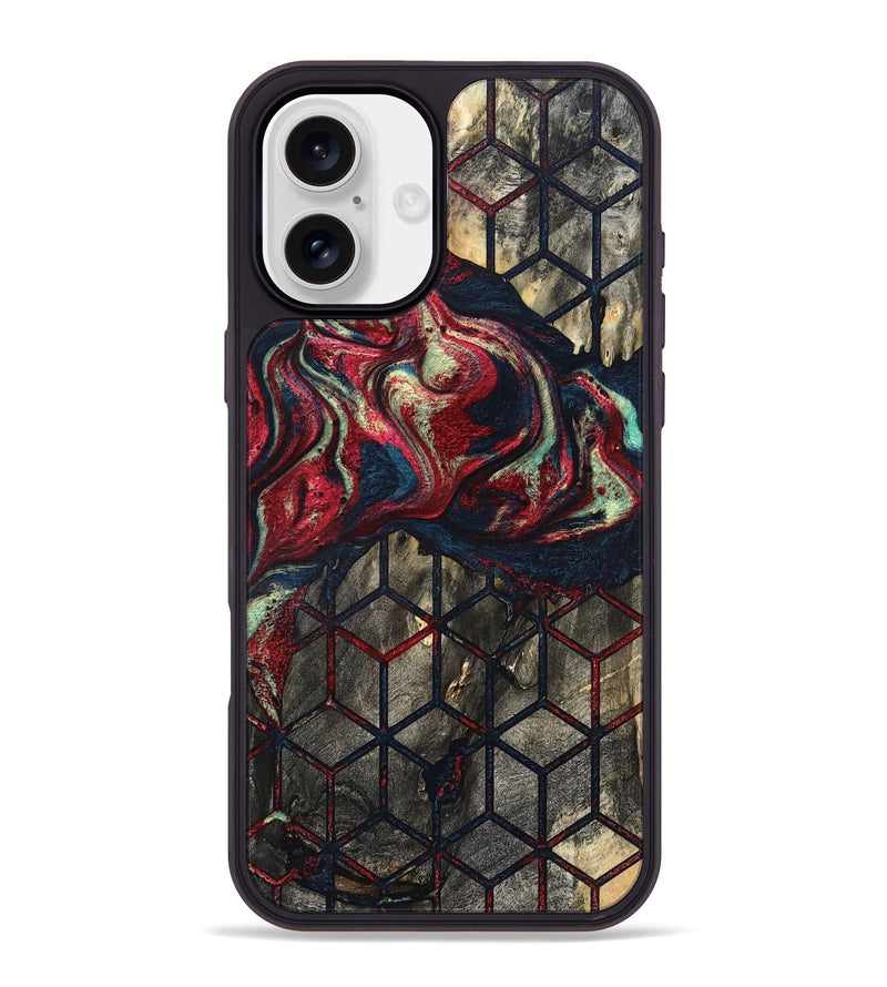 iPhone 16 Plus Wood Phone Case - Elvira (Pattern, 821229)