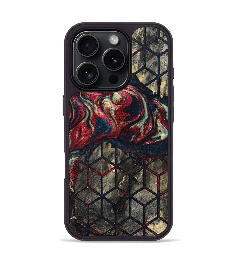 iPhone 16 Pro Wood Phone Case - Elvira (Pattern, 821229)