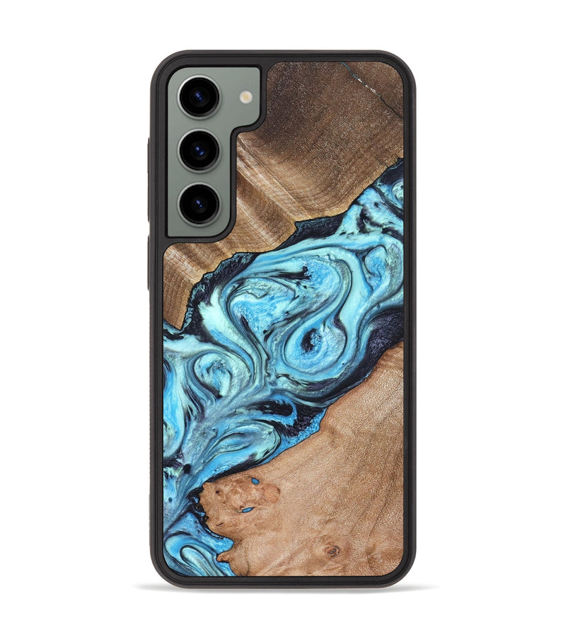 Galaxy S23 Plus Wood Phone Case - Deon (Blue, 821239)