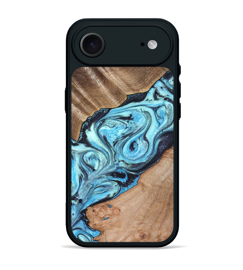 iPhone 17 Air Wood Phone Case - Deon (Blue, 821239)