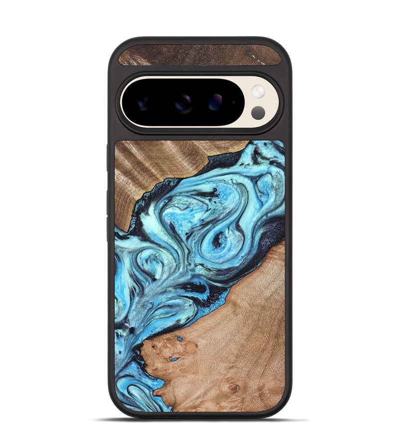Pixel 10 Wood Phone Case - Deon (Blue, 821239)