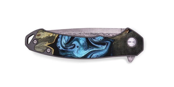 EDC Wood Pocket Knife - Bree (Blue, 821240)